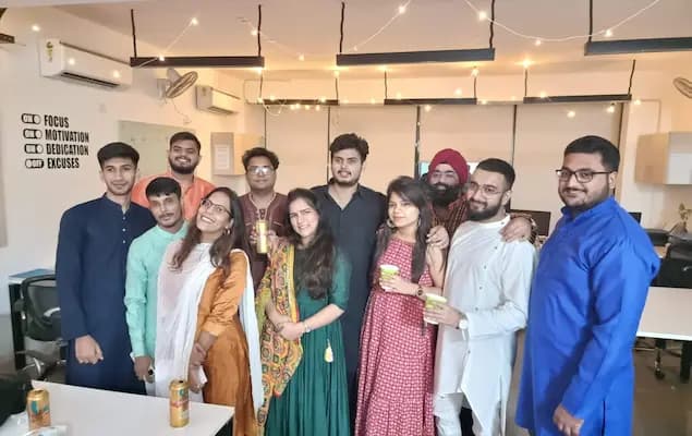 TCZ team celebrating Diwali at office