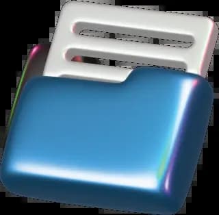 a folder depicting portfolio