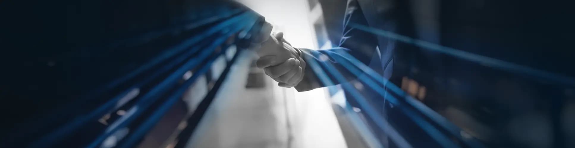 two men shaking hands